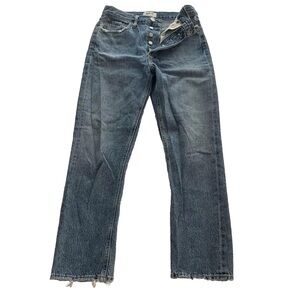 Agolde Riley straight crop high rise jeans
